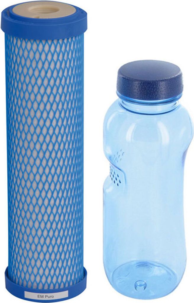 Wasserfilterpatrone EM Puro & Tritan Trinkflasche 0,5l BPA frei