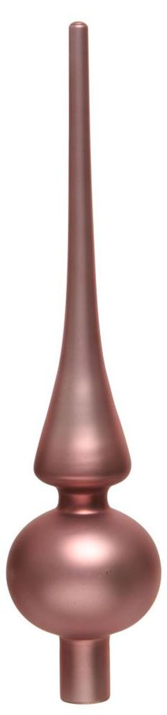 Christbaumspitze Glas 26cm samtpink matt Produktbild 