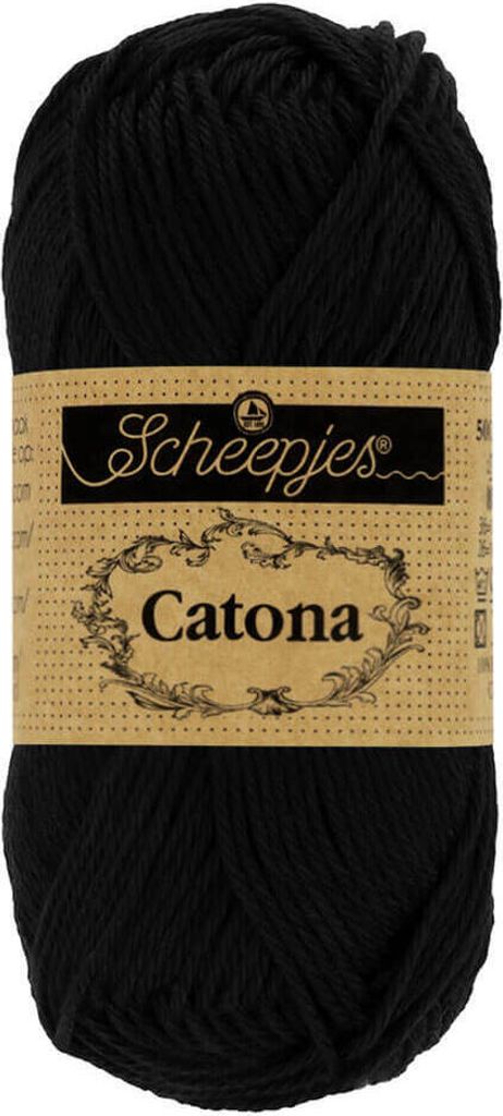 Scheepjes Catona 50g (110) - Jet Black
