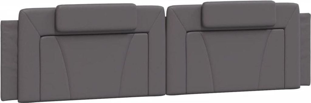 vidaXL Kopfteil-Kissen "Viana" Grau 200 cm Kunstleder Produktbild 