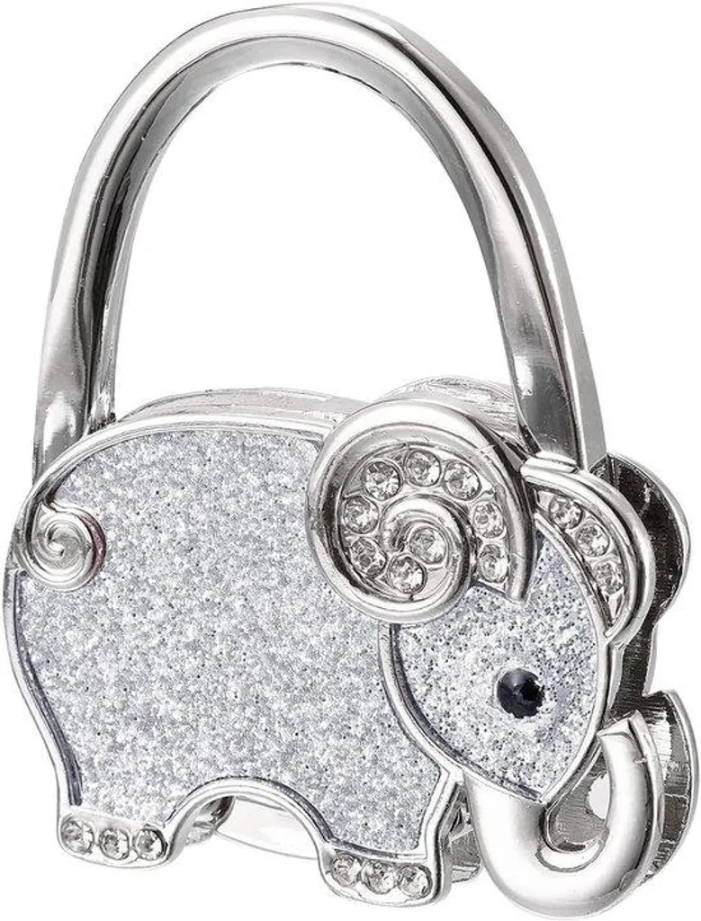 Accroche-sac de bureau pliable gris pour protéger votre sac à main