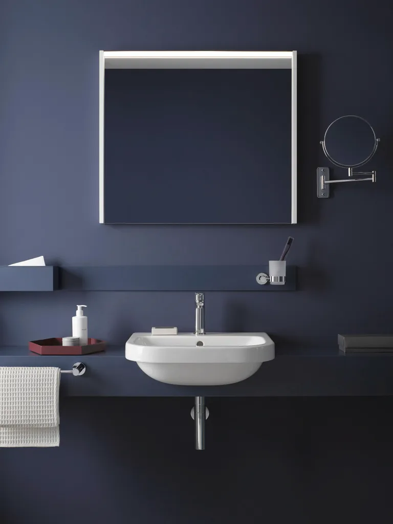 Miroir Grossissant de Salle de Bain Duravit D-Code avec Bras Extensible - 7
