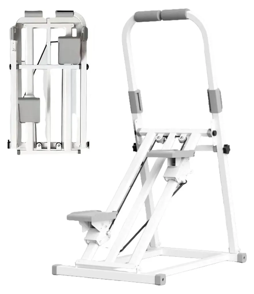 Mini stepper blanc pour sport à domicile et entraînement cardio doux
