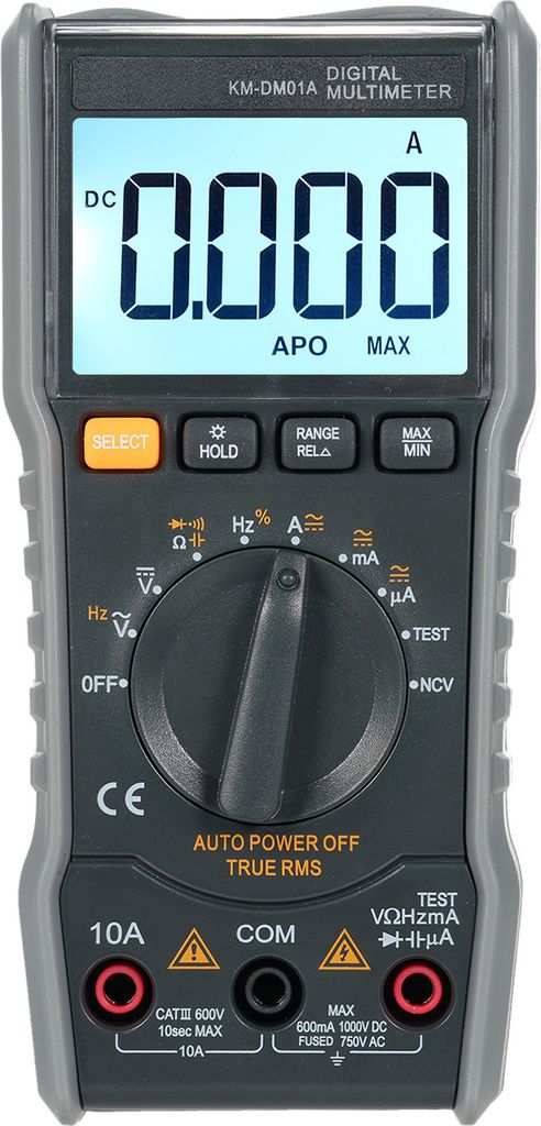 KM-DM01A Intelligentes Digitalmultimeter, automatische Bereichswahl, 6000 Zaehlwerte, NCV, Universalmessgeraet, Handmultifunktionstester, Voltmeter...