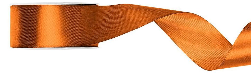 Ruban cadeau en satin rouge rouille 25m 38mm de large Image du produit 
