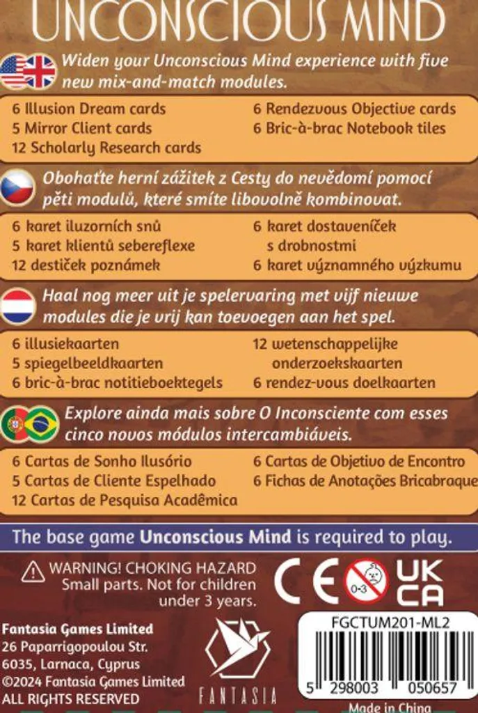 Extension Associations Libres pour Jeu L'Inconscient Keep Exploring Games
