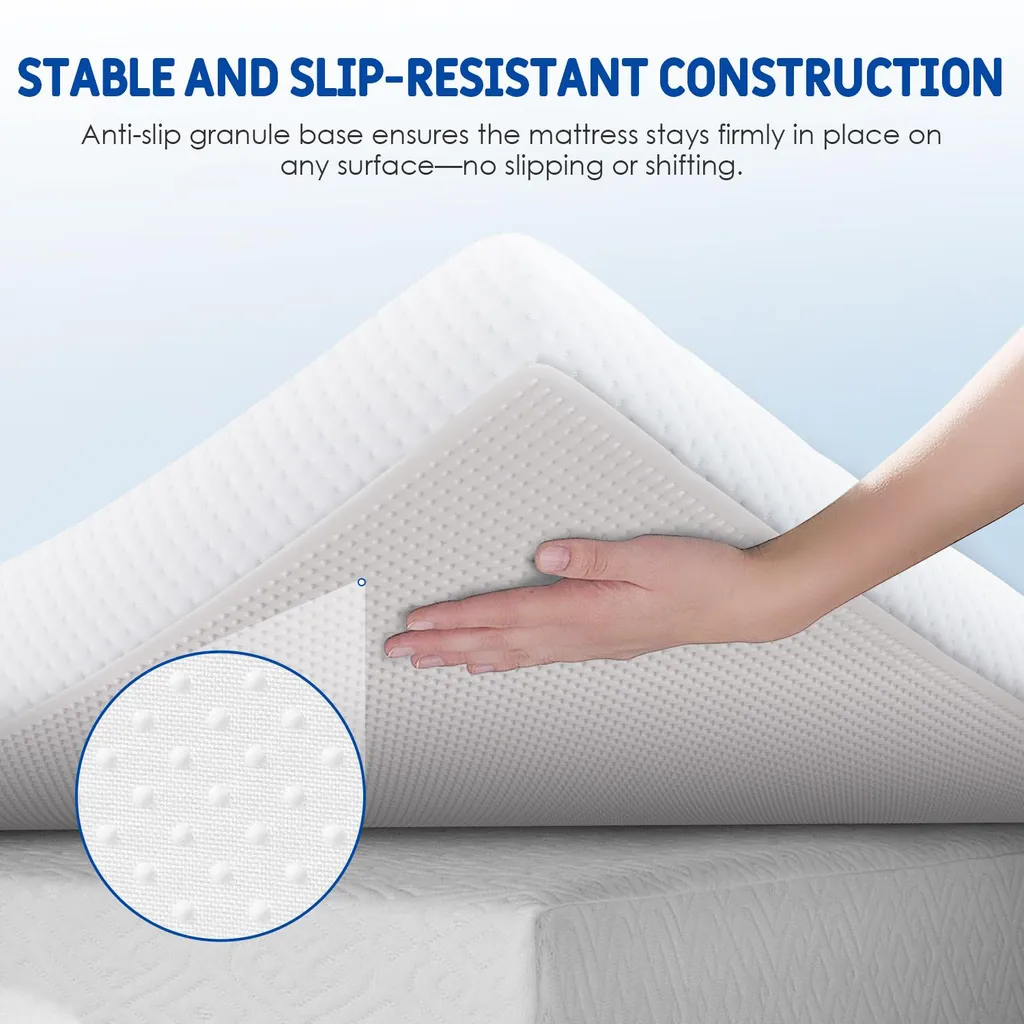 Surmatelas 90x200cm pour Améliorer le Confort d'un Matelas Trop Ferme - 4