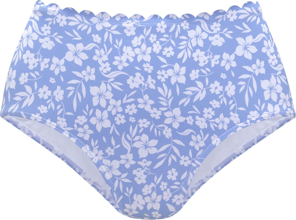 VIVANCE Bikini-Hose himmelblau-weiß Größe 40