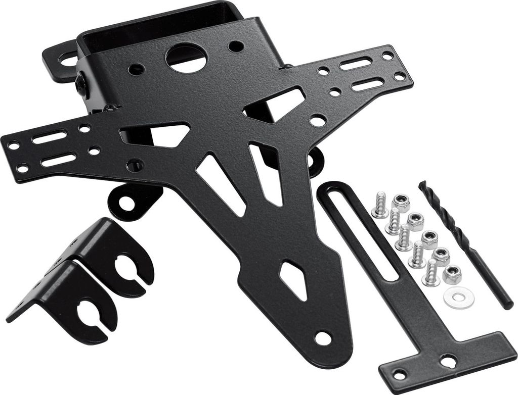 Hashiru Kennzeichenhalter Universal, Einstellbar, Stahl, Schwarz