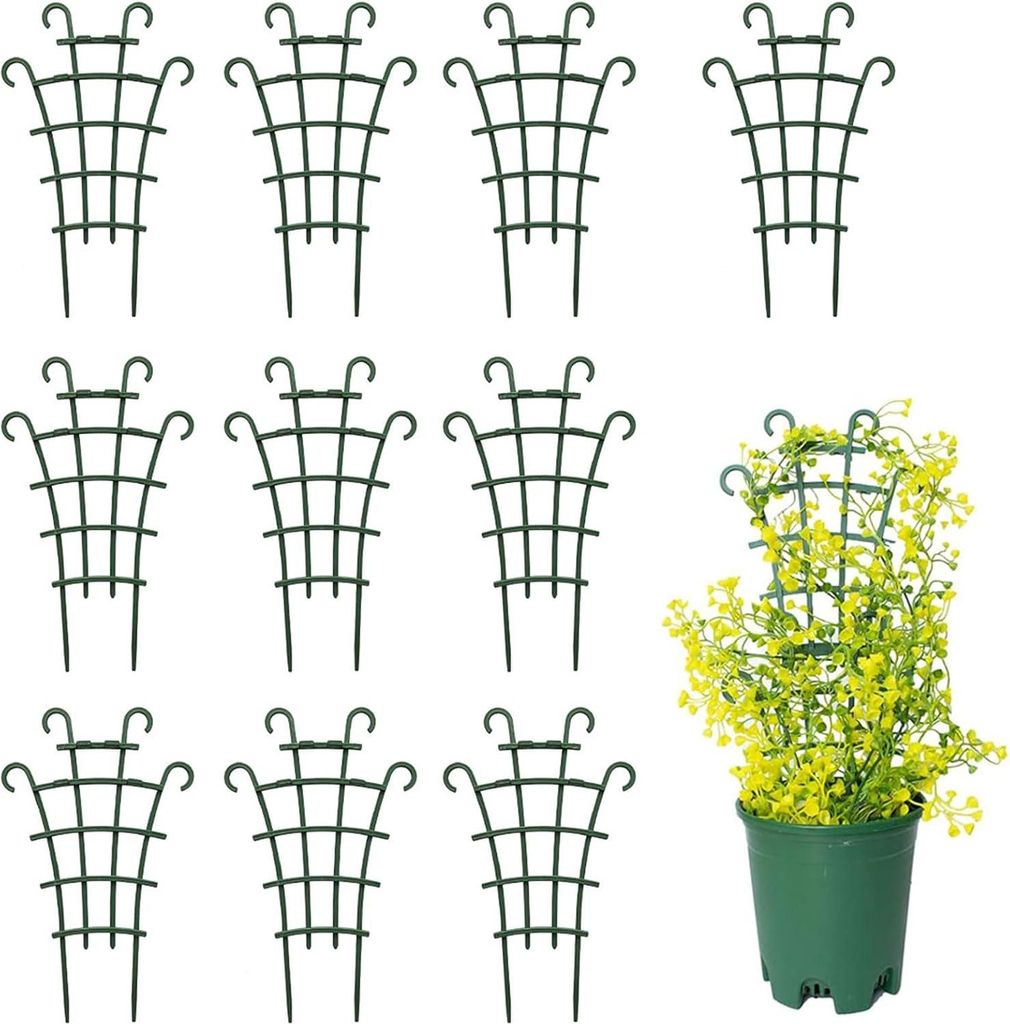 Rankgitter für Kletterpflanzen - Set von 10 Stück