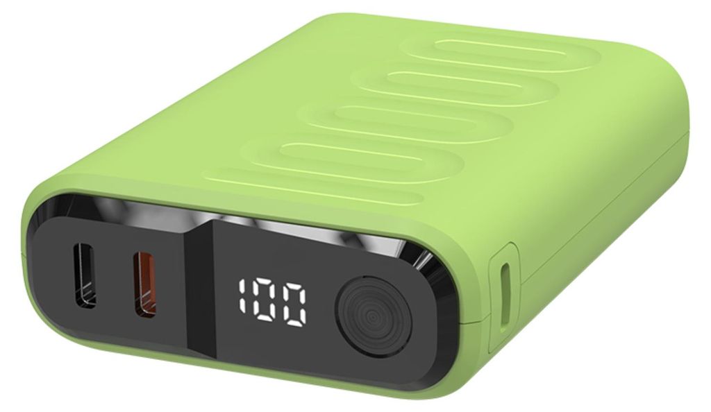 RealPower PB-10000C PD+, 10000 mAh, Hellgrün Produktbild 