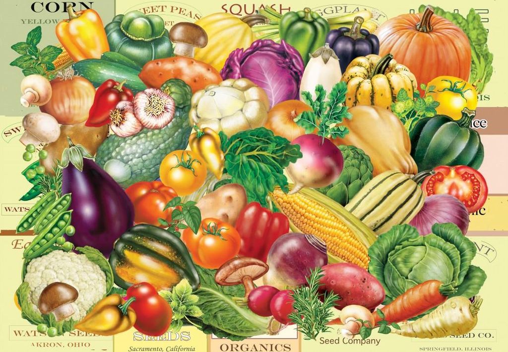 Grafika Puzzle Gardener's Bounty - 1000 Teile Puzzle Spaß