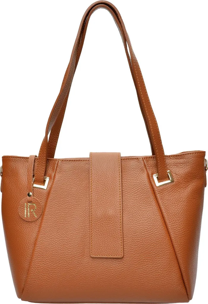 Sac bandoulière cognac IR 1974 Isabella Rhea : cuir durable et léger