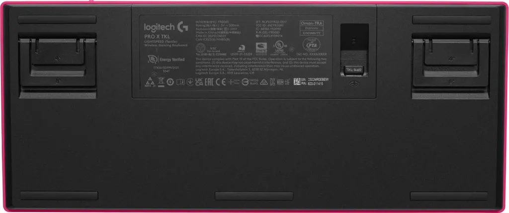 Logitech G PRO X TKL Keyboard Gaming RF Wireless Bluetooth Pink QWERTY
