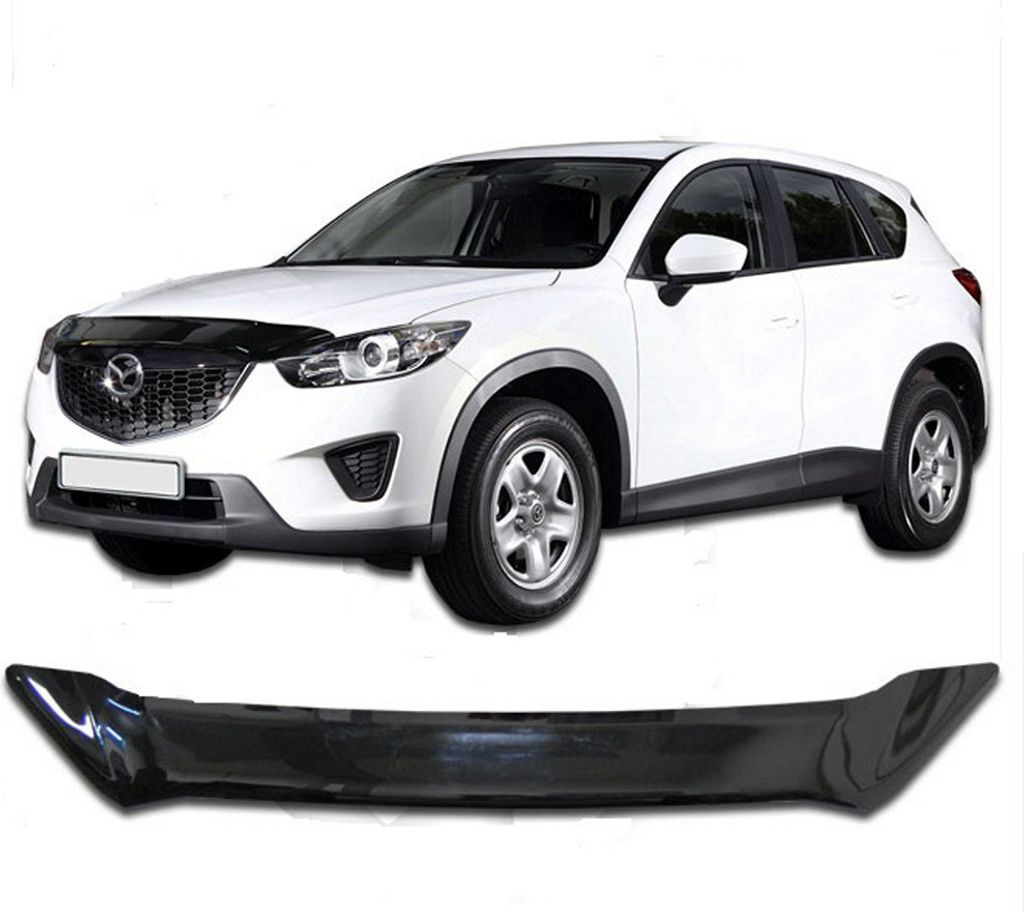 SCOUTT | Motorhaube Windabweiser Insekten Steinschlagschutz Für Mazda CX-5 2012-2016, Aerodynamisch, Einfache Montage, Getönt, Spezielle Halterun...