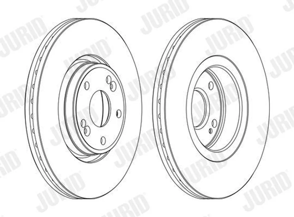 Jeu de Disques de Frein Arrière Renault Laguna II Grandtour JURID 47mm