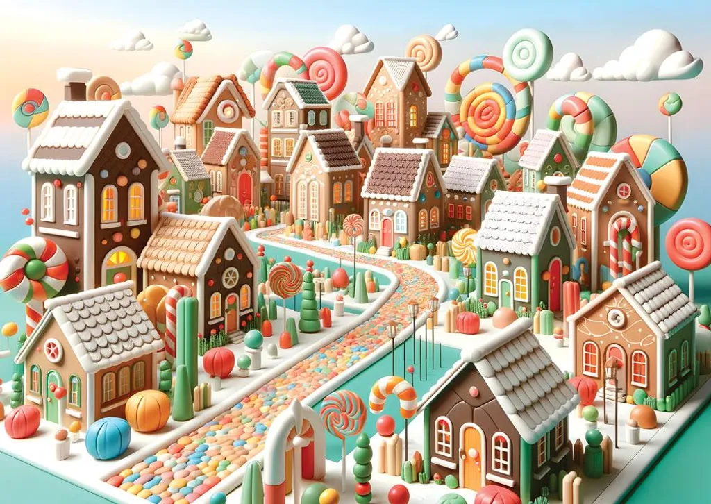 Puzzle Yazz Candy Land multicolore haute qualité - 1000 pièces de jeu