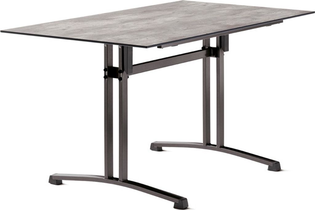 Sieger Gastro Tisch Polytec Säulenklappgestell 140x80 cm