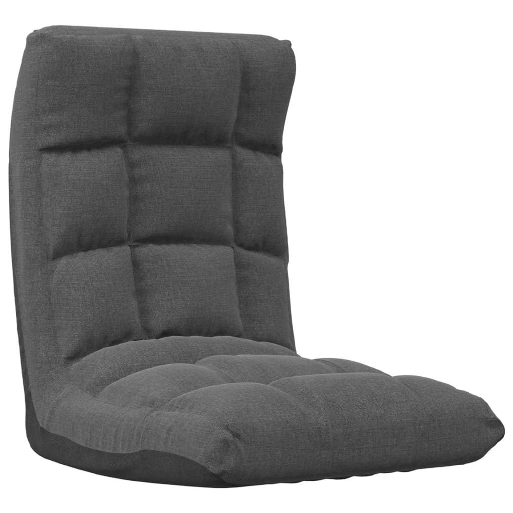 "WINTER SALE"Bodenstuhl-Relaxstuhl - Modernes Design - TV-Sessel - Einzelsofa - Faltbar Dunkelgrau Stoff - Couchsessel NEU6234719