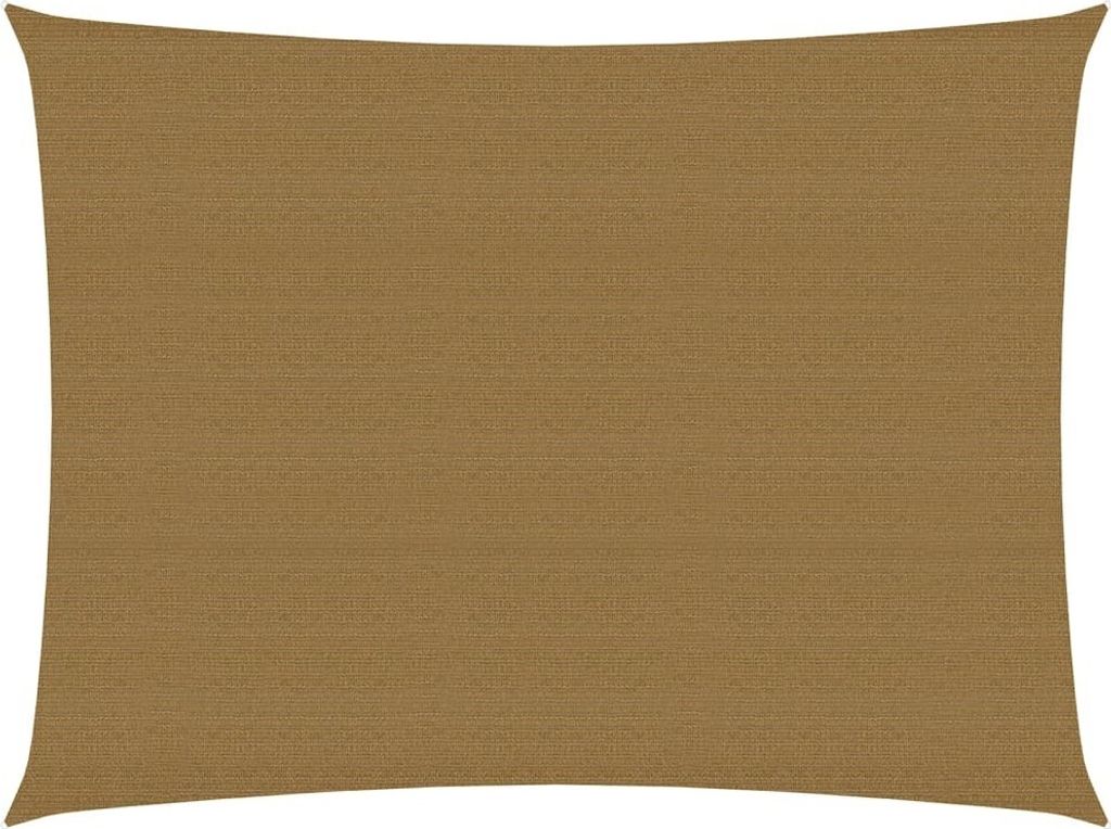 The Living Store Sonnensegel 160 g/m² Taupe 3,5x4,5 m HDPE