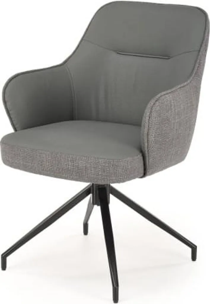 Chaise ergonomique K554 grise pour éviter le mal de dos à table