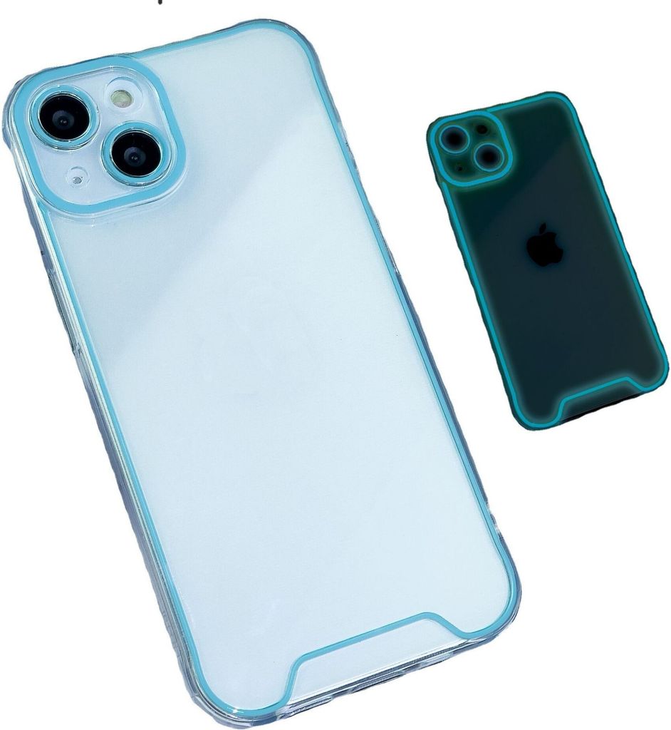 INF Leuchtende Handyhülle Blau iPhone 14