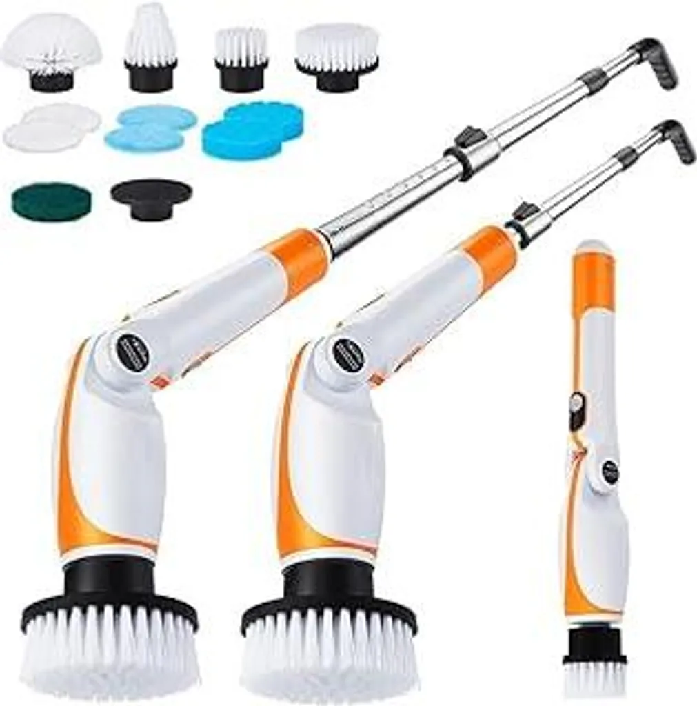 Fixm Power Scrubber 11 Testine: Pulizia Profonda Senza Sforzo per Casa