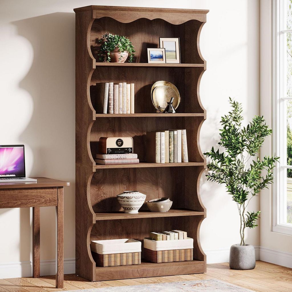 Bücherregal 178 cm Hoch mit 6 Böden, Standregal Produktbild 