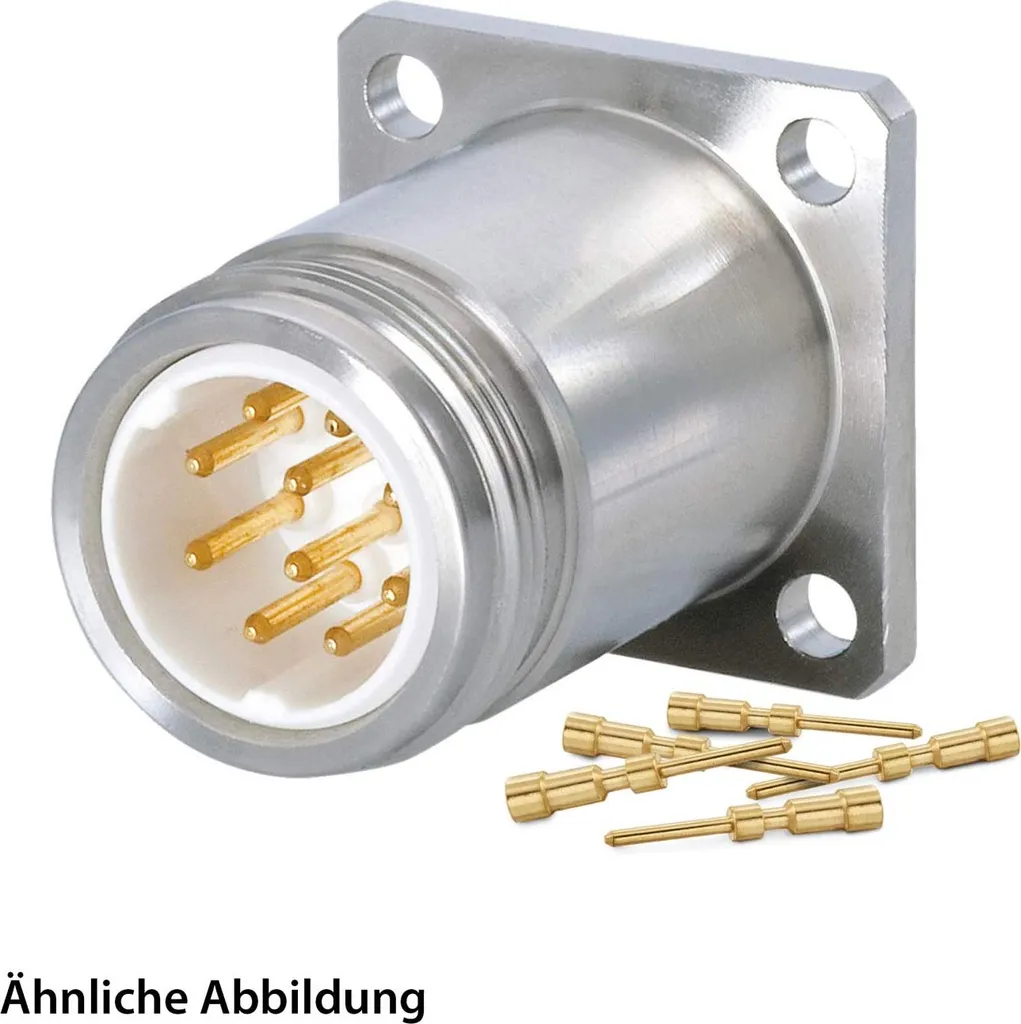 Embase de Connecteur M16 INOX 15 Broches Hummel pour Montage sur Paroi