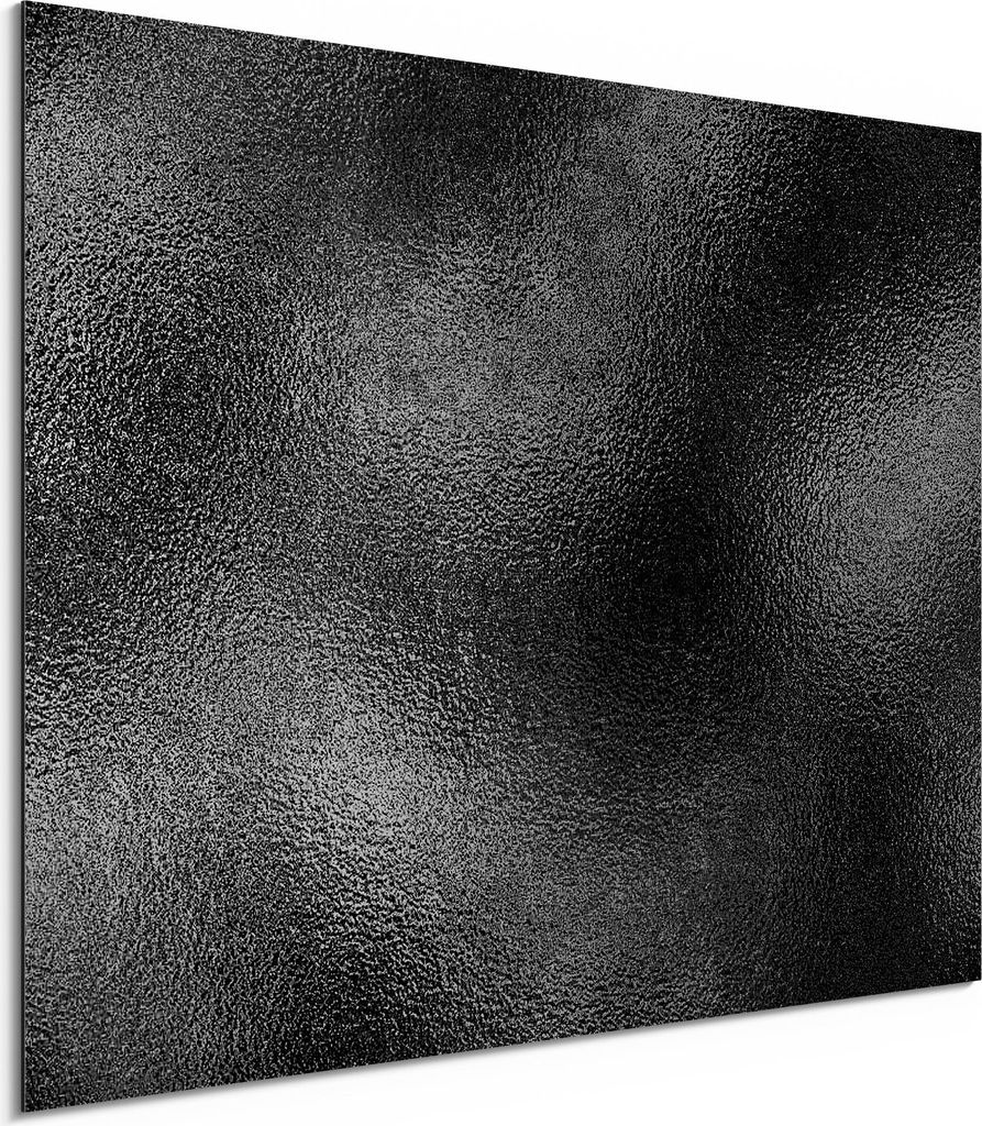 DEQORI Alu-Dibond Bild Weiß 80x60 cm 'Körnige Lacktextur' Wandbild Metall dünn Design
