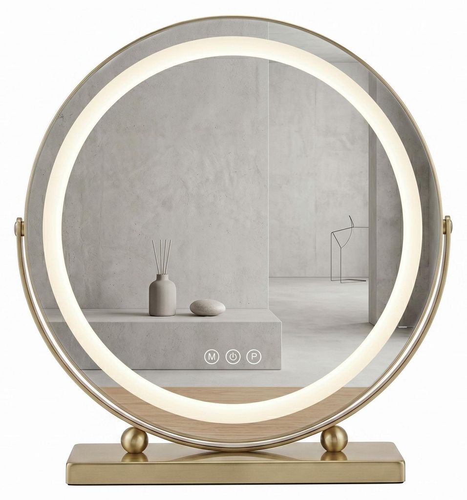 Specchio Rea Make-Up Led D'Oro Immagine del prodotto 