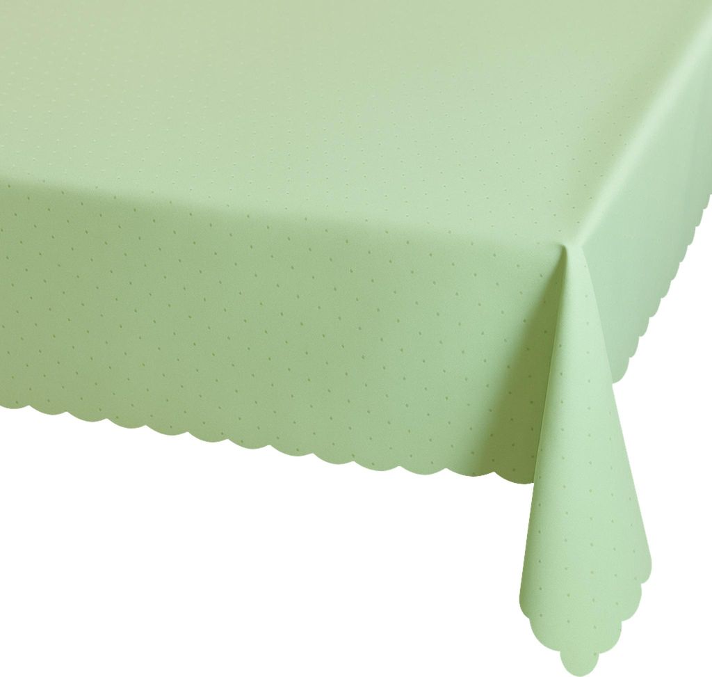 Tovaglia 130 x 170 cm in verde chiaro per tavolo da pranzo Immagine del prodotto 