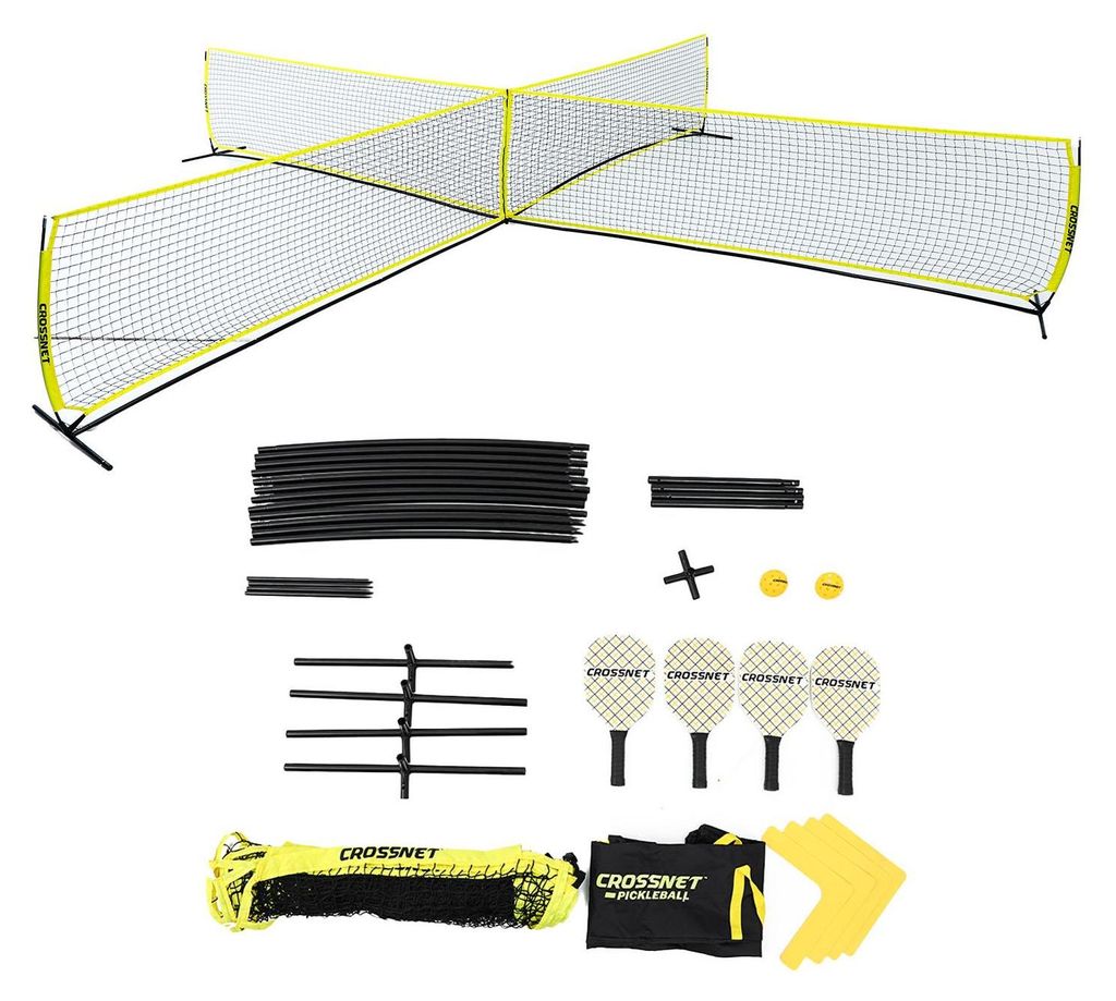 Crossnet Pickleball 2in1 Set 4 hochwertige Paddles 2 Bälle Produktbild 