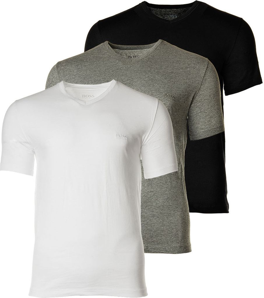 Boss V Shirts 3er Pack    XL       weiß grau schwarz Mix Produktbild 