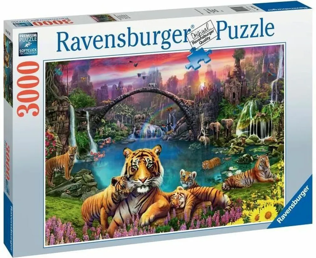 Puzzle 3000 pièces Ravensburger - Tigers in the lagoon - Qualité Premium