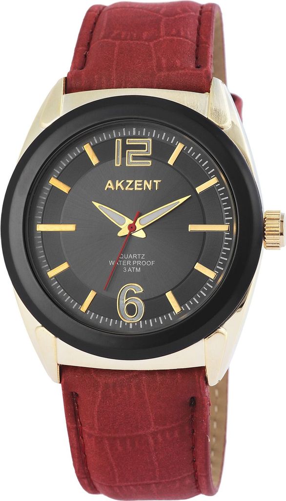 Akzent Herrenuhr mit Kunstlederionsarmband