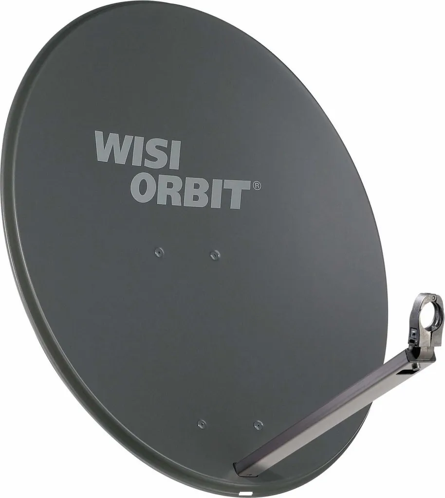 Antenne parabolique 75cm Wisi OA38H Orbit - Gris Anthracite Haute Qualité