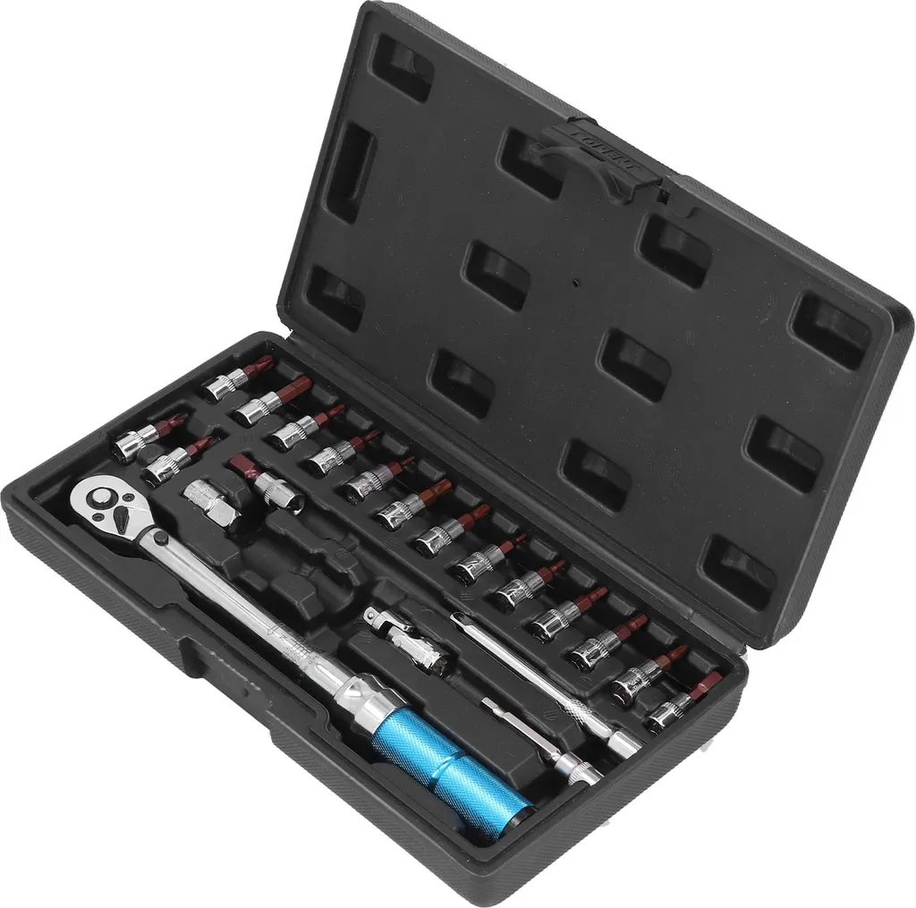 Coffret clé dynamométrique réglable 1/4 pouce pour mécanique de cycles - 2