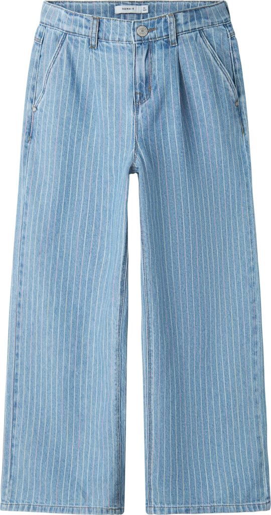 NAME IT Gestreifte Jeans mit geradem Oversized Look Größe: