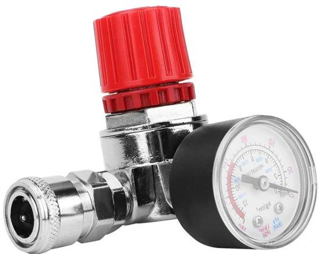 Régulateur de pression d'air robuste en alliage avec raccord mâle et femelle