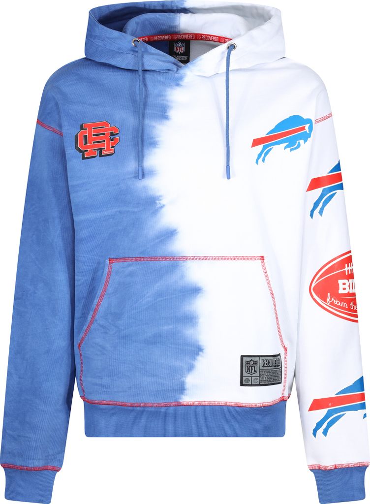 Recovered Hoodie NFL Bills Ink Dye Effect On im lockeren Produktbild 