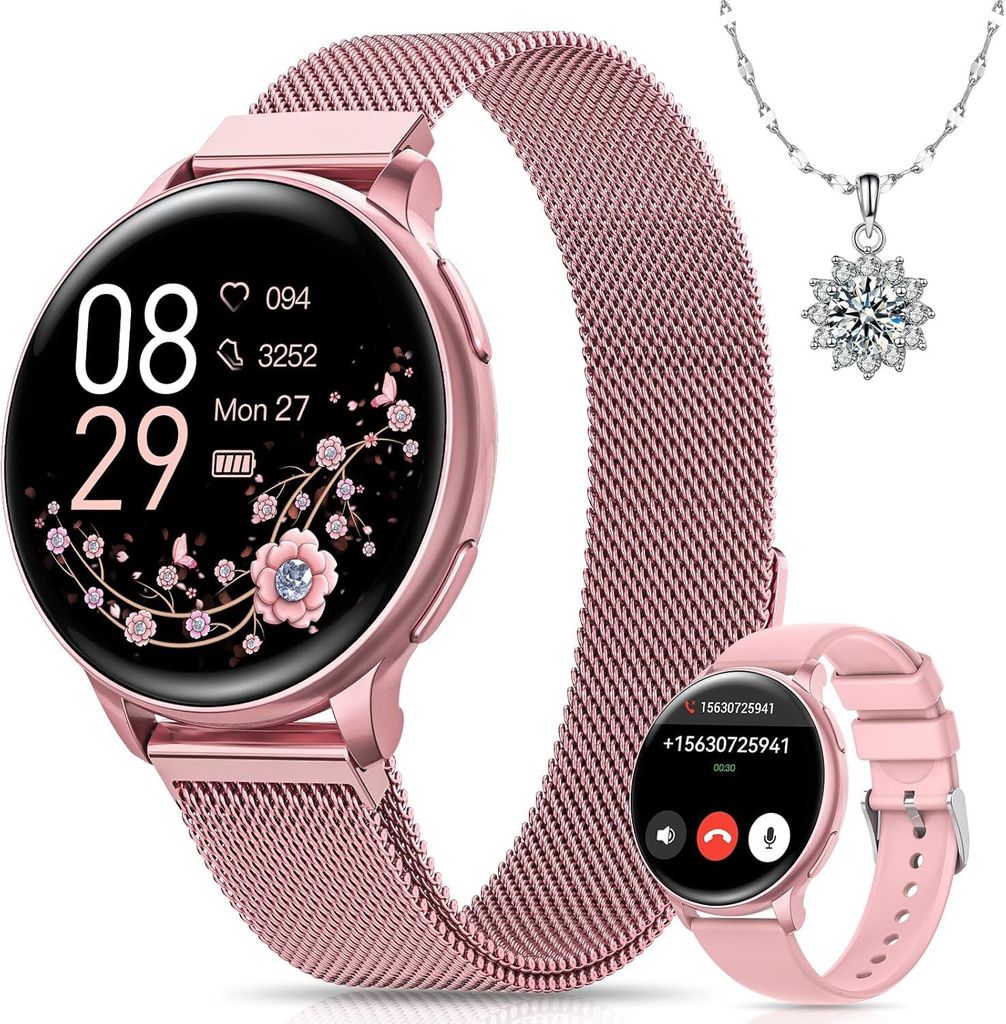 2026 Smartwatch Damen 1.27" mit Telefonfunktion,Fitness Produktbild 
