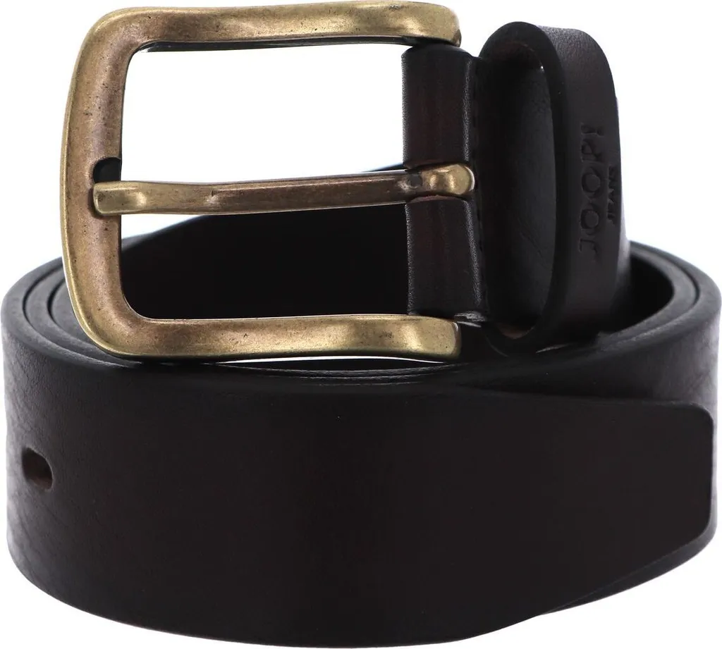 Cintura Uomo JOOP! Jeans Leather Belt 4.0 Marrone Scuro Ottone W100