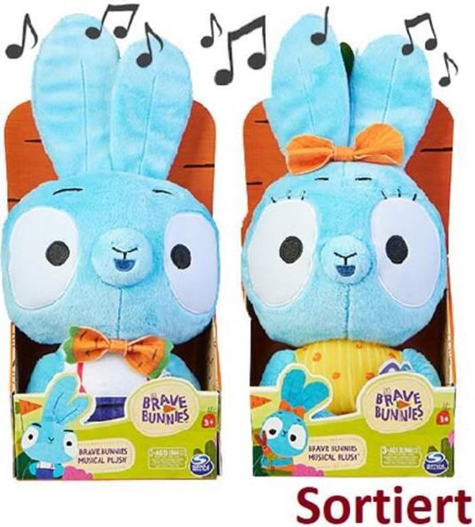 BUN Brave Bunnies Feature Plush Ass