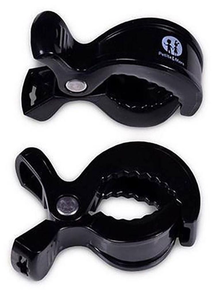 PETITE&MARS Peg Peg für Kinderwagen schwarz 2pcs