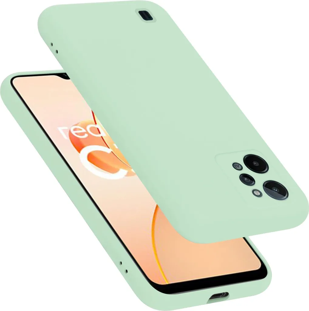 TIANYUE Custodia Per Realme C31 Con Vetro Sfumato Rosa E Blu - Protezione Antiurto - 4