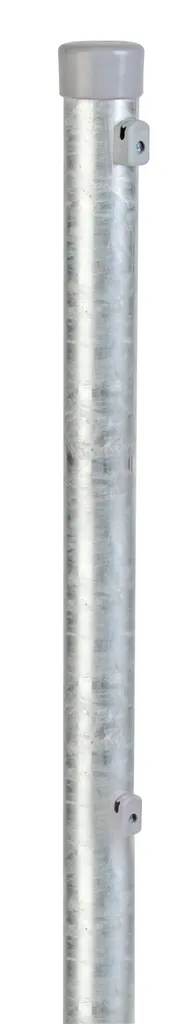Poteau de clôture pour grillage souple Ø42 mm Alberts galvanisé 1m75