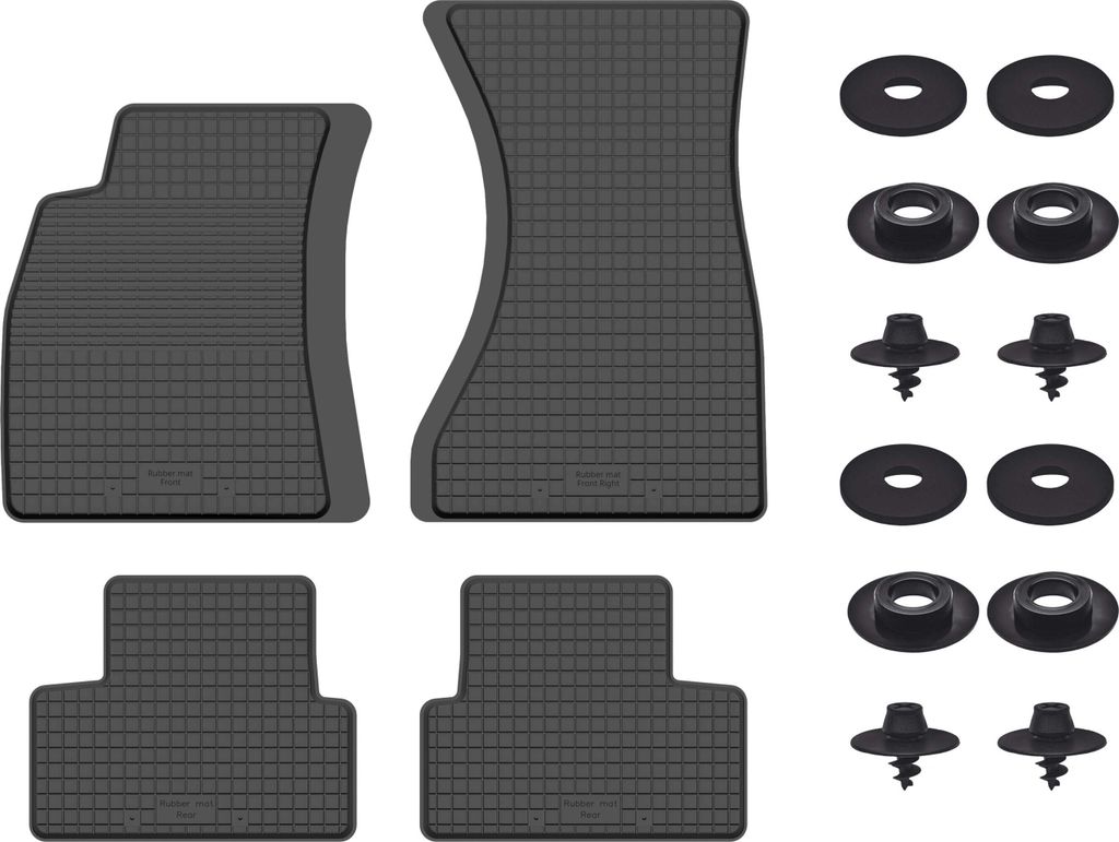 Gummimatten Mit Stoppern Für: Audi A5 5Fa (2017-) Schwarz Set