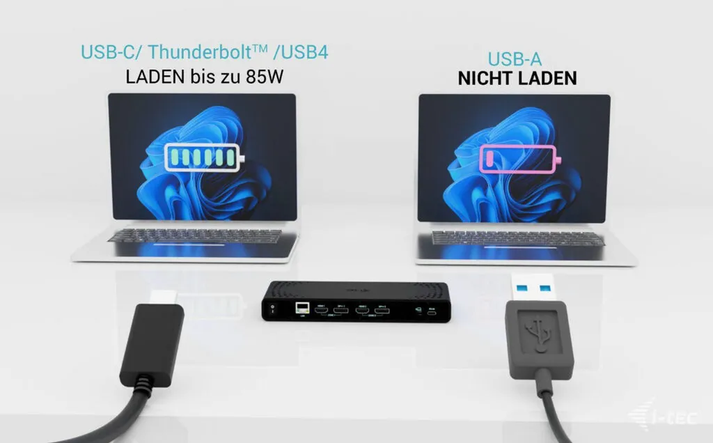 Station d'accueil Double Écran 4K Universelle USB-C avec Charge 85W - 8