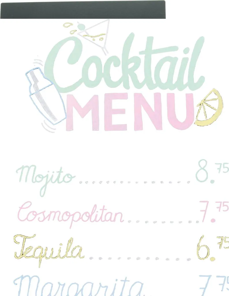 Chevalet de table avec ardoise pour menu restaurant et signalétique - 6
